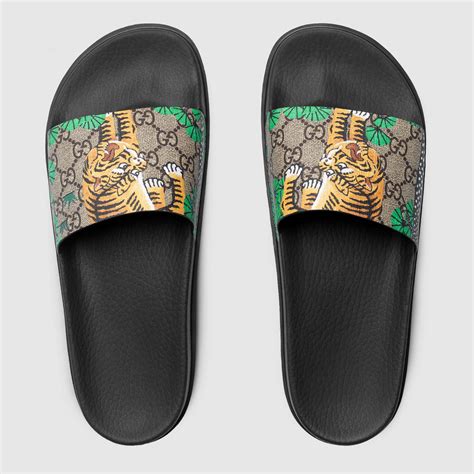 gucci slides with stones|Gucci slides for men.